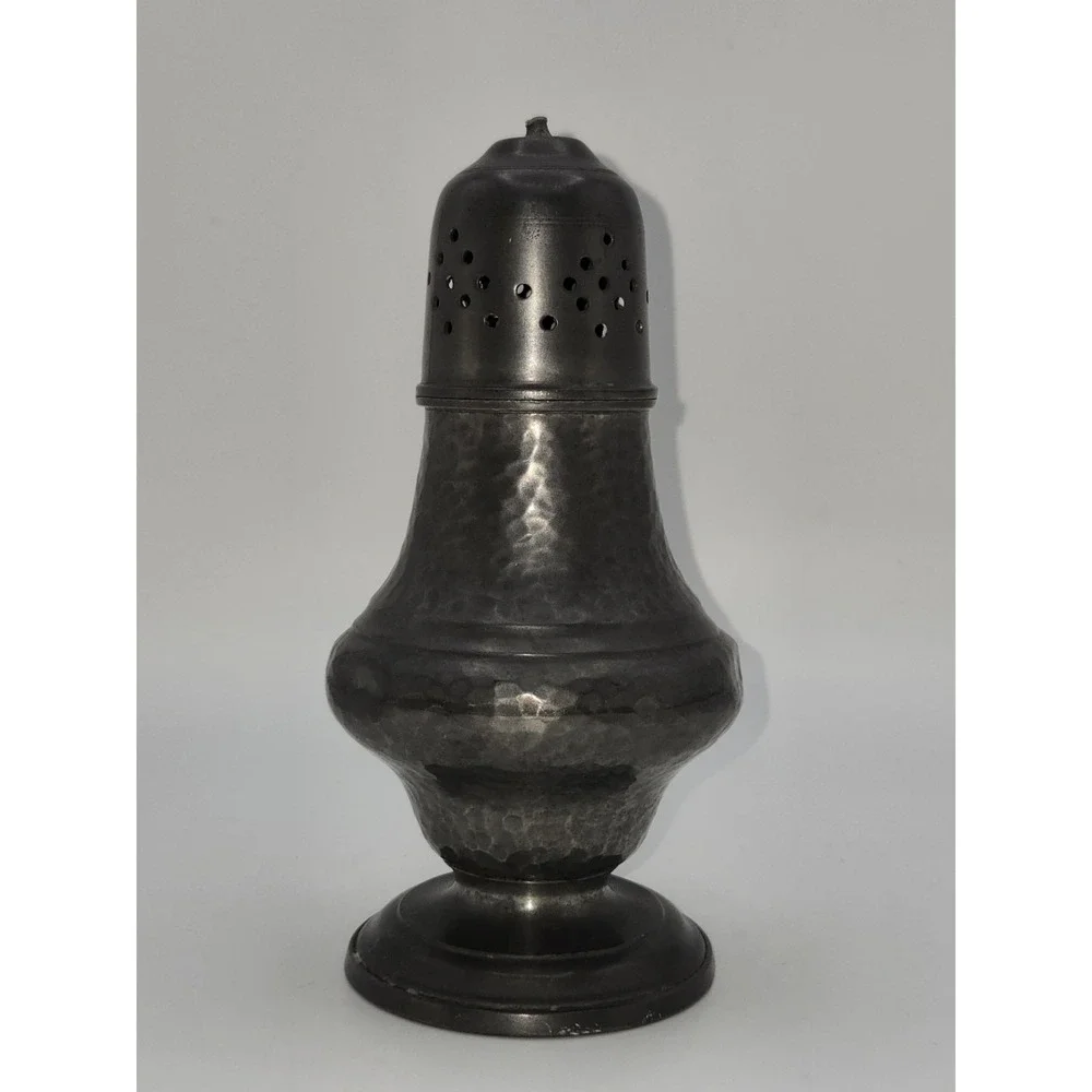 Vintage Pewter Sugar Shaker (Missing Point‎ on Top) 6